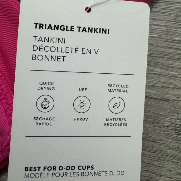 NWT Athleta Triangle Tankini Top D-DD Size Small - Picture 7 of 9